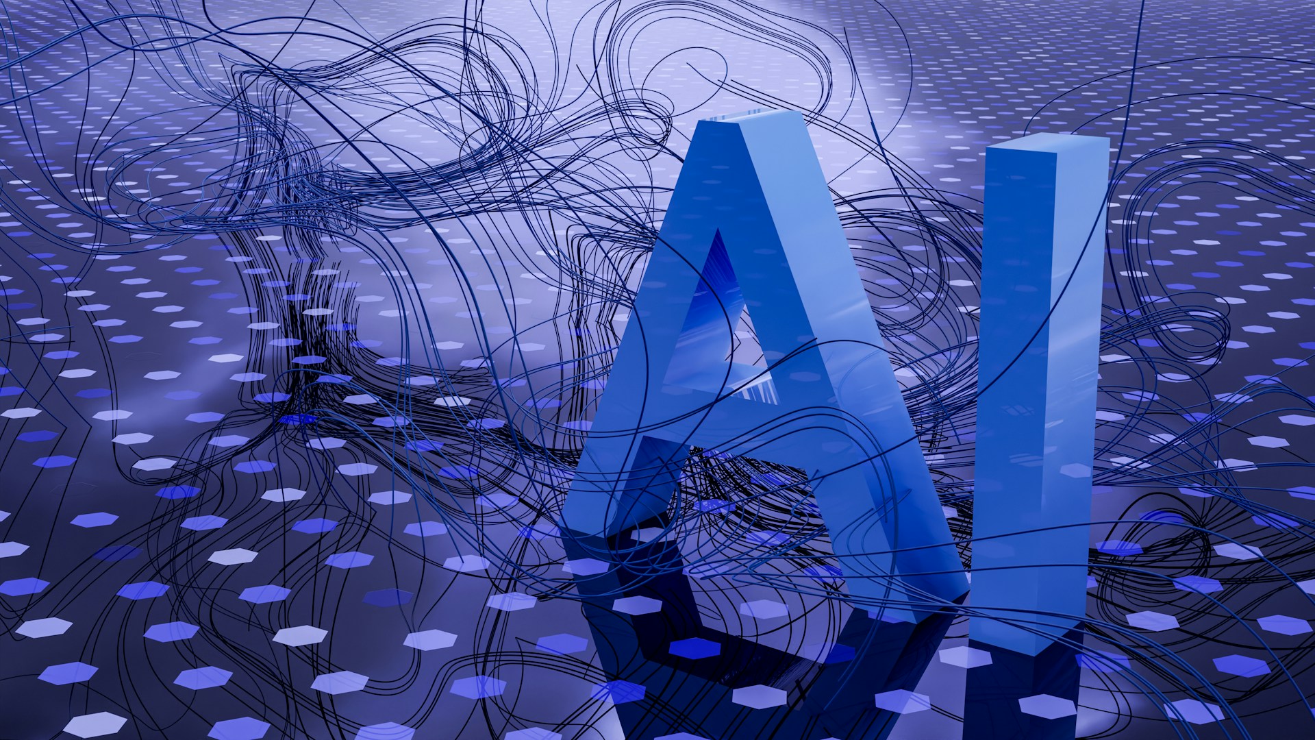 AI technology abstract background